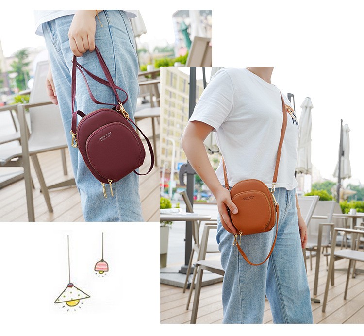 New Wholesale Custom Portable Bag Women's waterproof shoulder PU purses Bag add logo Fanny Pack Sling Messenger Crossbody Bag