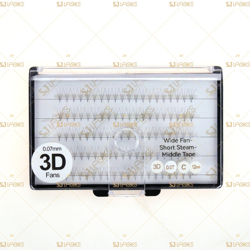Pre-fanned Volume 40D Heat Bonded Lashes DIY Eyelash Look Mink Eyelash Extensions Thread by Thread Lashes
