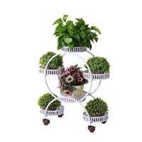 European iron living room balcony floor type chlorophytum comosum plant stand multi-layer indoor flower pot rack