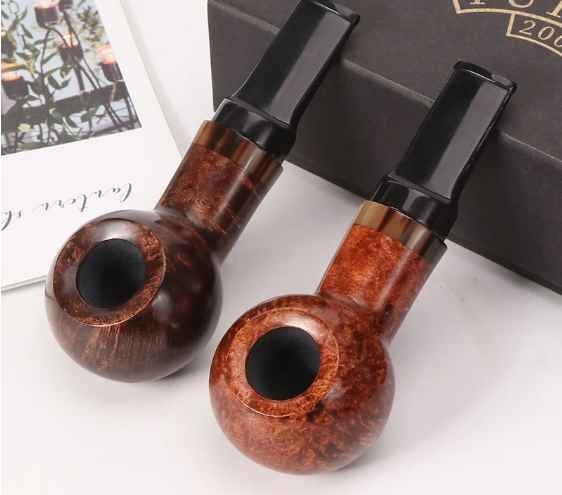 Briar Wooden Smoking Pipe Luxury Portable Gift Wood Briar Tobacco Pipe Herb Wholesale Smoking Accessories Custom Logo