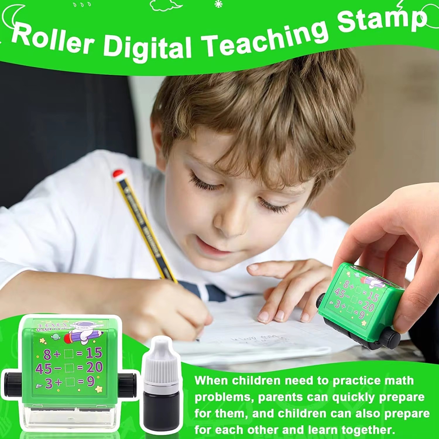 Math Roller Stamp -Addition And Subtraction Stamp Within 100 Pupils Math Practice Questions Digital Roller Stamp