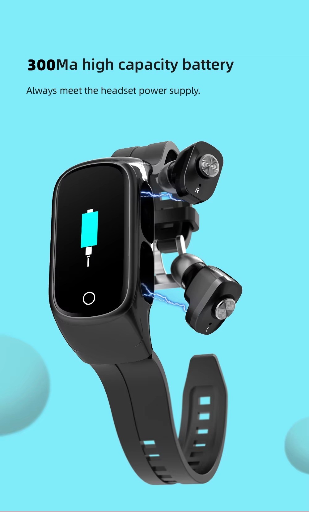 N8 Smart 2-in-1 wireless smartwatch with earbuds Smart Band tws earphones Smartwatch earbuds