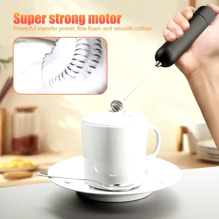 Portable Automatic 2*AA Battery Operated Powerful Whisk Handheld Foam Maker Blender Mini Electric Milk Frother for Coffee Matcha